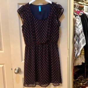 Francesca's "Buttons" Polka Dot Dress